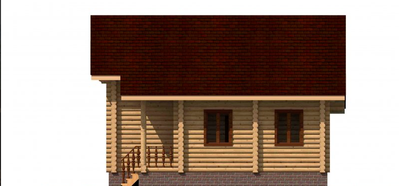 Дом из оцилиндрованного бревна