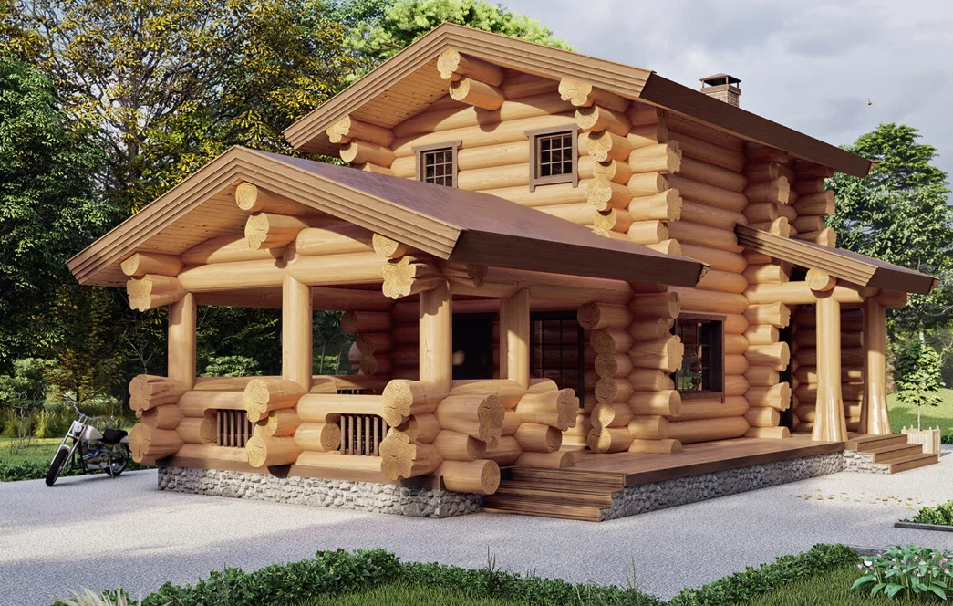 сруб бани из кедра